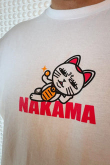 Model wearing Turbo Cat anime t-shirt - Nakama Clothing