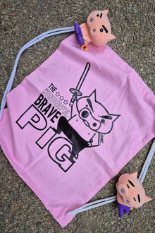 Wonderful Pig anime backpack front view - Nakama Clothing